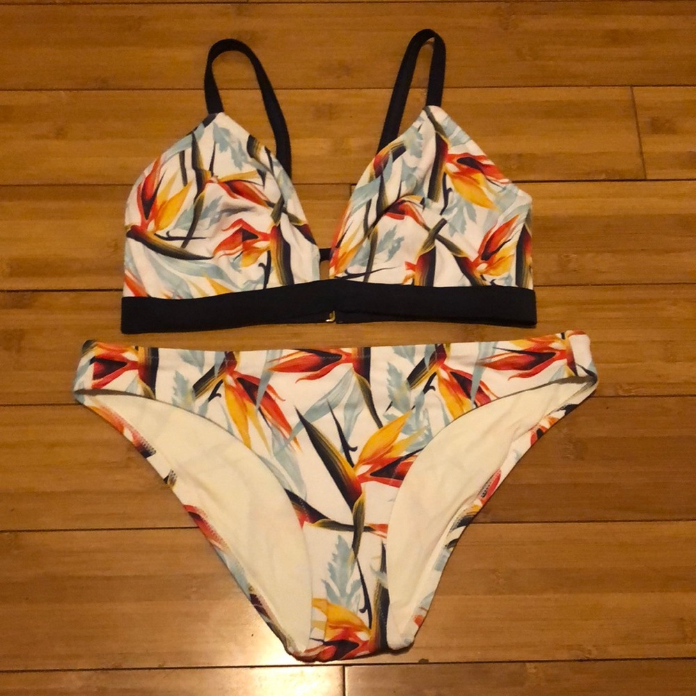 Lively Birds of Paradise Bikini Top